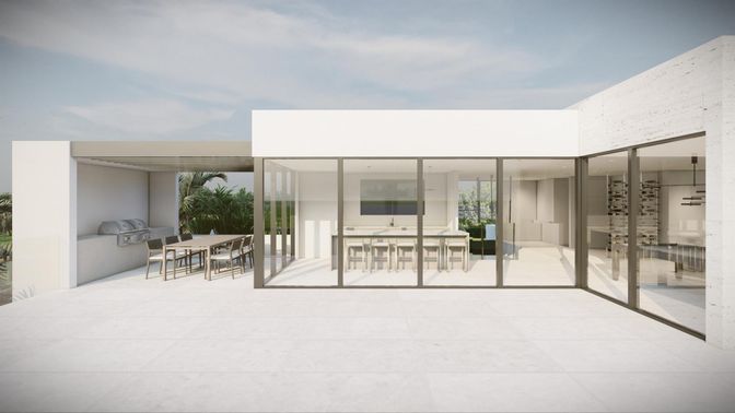 Exterior, Facade, Modern