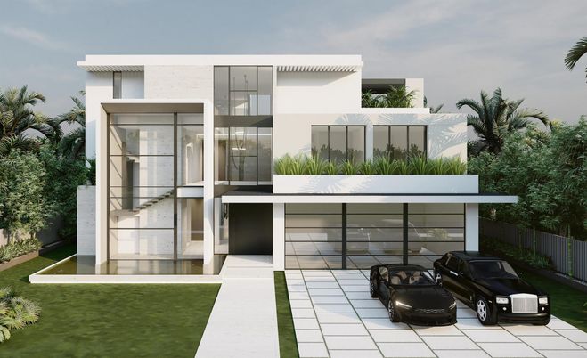 Backyard, Exterior, Facade, Modern