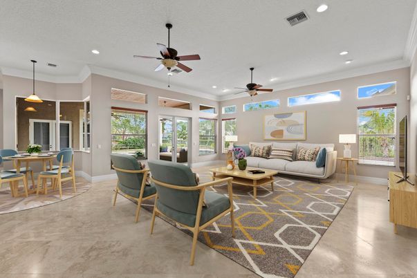 Dining room, Interior, Living room, Pendant Lights, Recessed Lighting