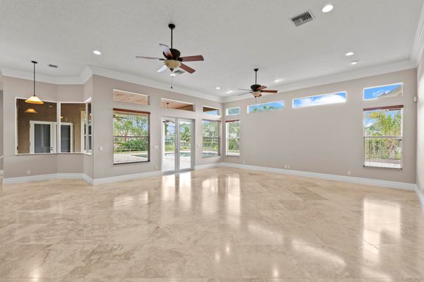 Empty room, Interior, Pendant Lights, Recessed Lighting