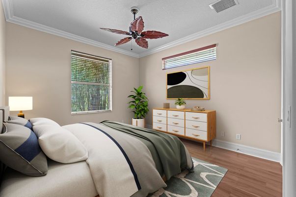 Bedroom, Interior, Wood Texture Flooring