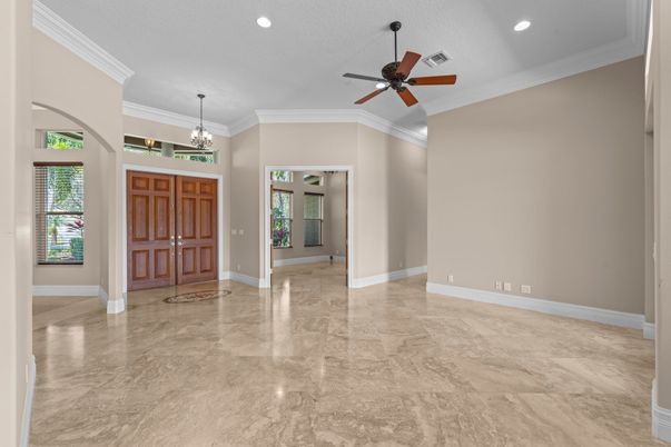 Empty room, Interior, Pendant Lights, Recessed Lighting