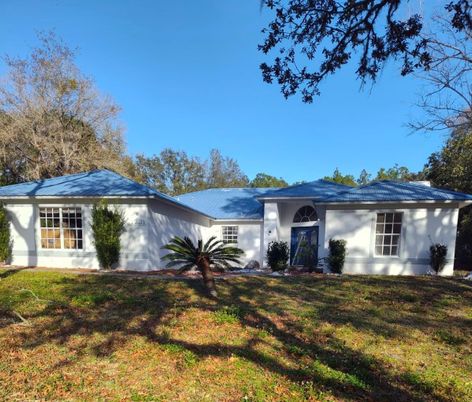 Backyard, Exterior, Facade, Ranch