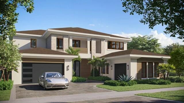 Attached, Exterior, Facade, Modern