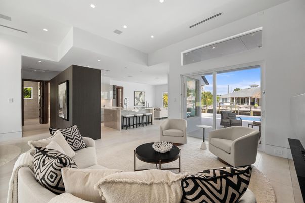 Interior, Kitchen, Living room, Recessed Lighting