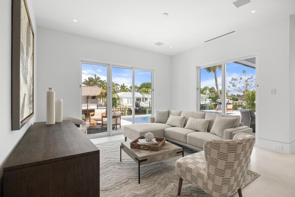 Interior, Living room, Recessed Lighting