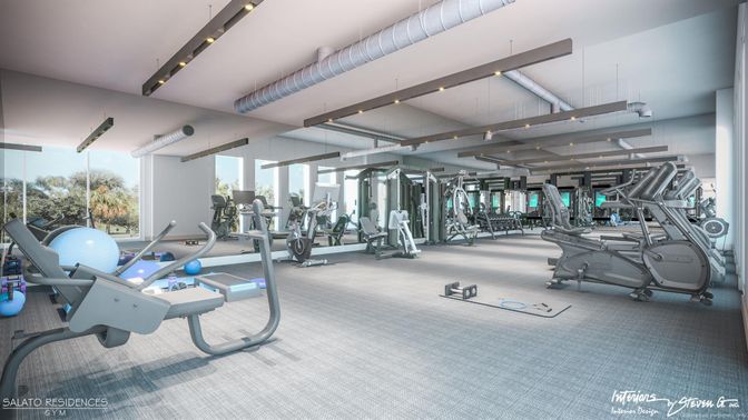 Fitness Equipment, Gym, Interior