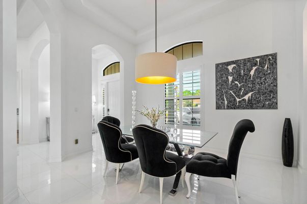 Dining room, Interior, Pendant Lights