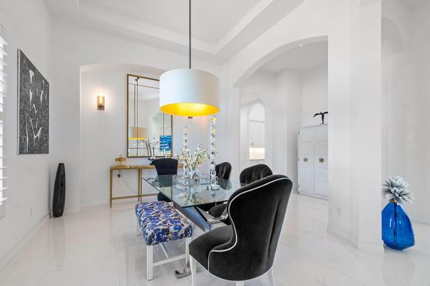 Dining room, Interior, Pendant Lights