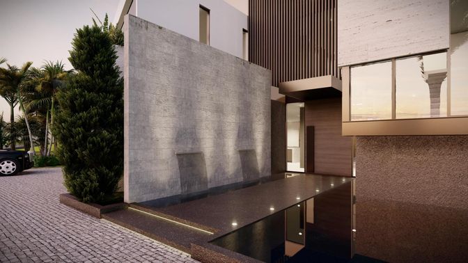Exterior, Facade, Modern