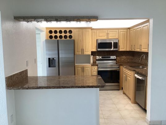Interior, Kitchen, Marble, Stainless Steel Appliances