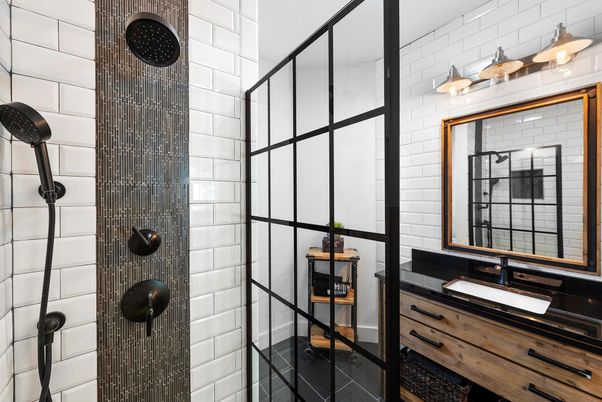 Bathroom, Glass Shower, Interior