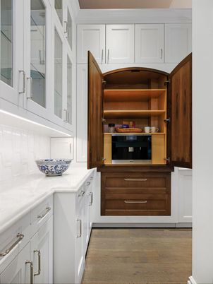 Interior, Kitchen, Wood Texture Flooring