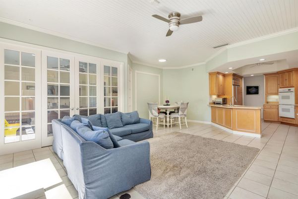 Dining room, Interior, Kitchen, Living room, Recessed Lighting