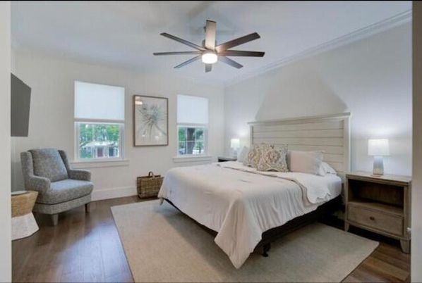 Bedroom, Interior, Wood Texture Flooring