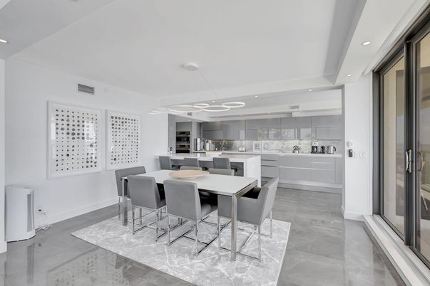 Dining room, Interior, Kitchen, Pendant Lights, Recessed Lighting
