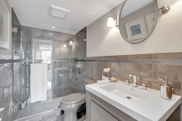 Bathroom, Glass Shower, Interior