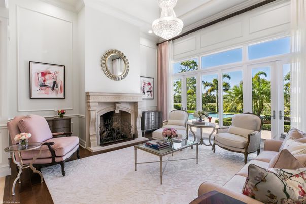 Chandelier, Fireplace, Interior, Living room, Wood Texture Flooring