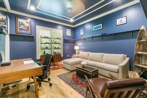 Home Office, Interior, Wood Texture Flooring