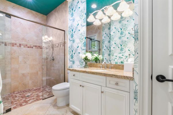 Bathroom, Glass Shower, Interior