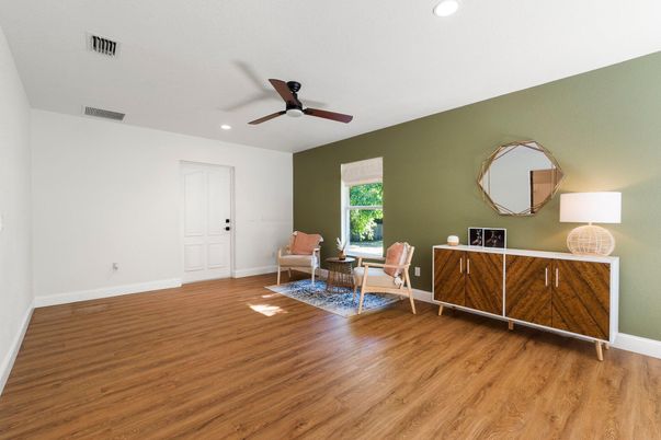 Interior, Recessed Lighting, Wood Texture Flooring