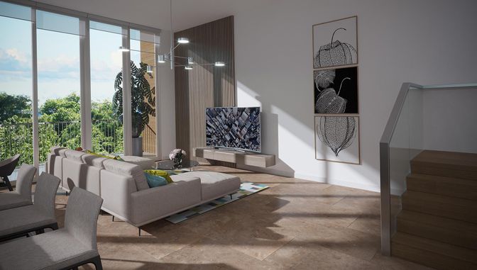 Interior, Living room, Pendant Lights