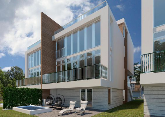 Exterior, Facade, Modern