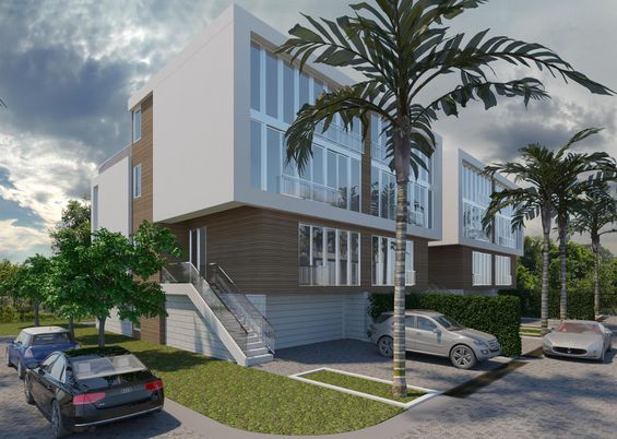 Exterior, Facade, Modern