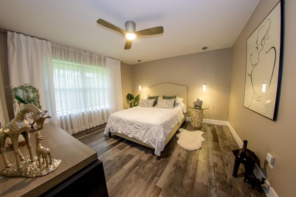 Bedroom, Interior, Wood Texture Flooring