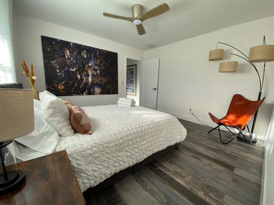 Bedroom, Interior, Wood Texture Flooring