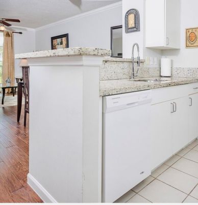 Interior, Kitchen, Wood Texture Flooring