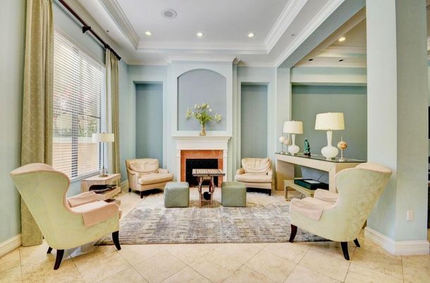 Fireplace, Interior, Living room, Recessed Lighting