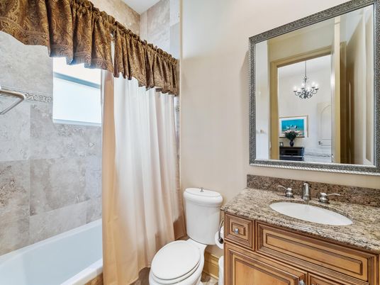 Bathroom, Chandelier, Interior