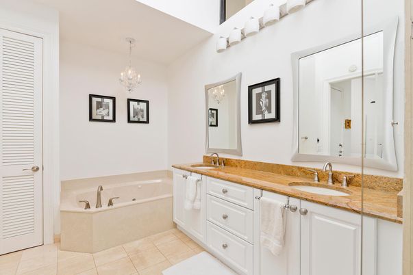 Bathroom, Chandelier, Dual Sink Vanities, Interior