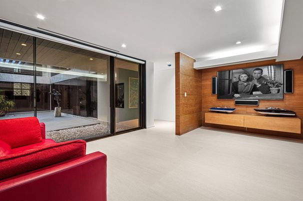 Interior, Living room, Recessed Lighting