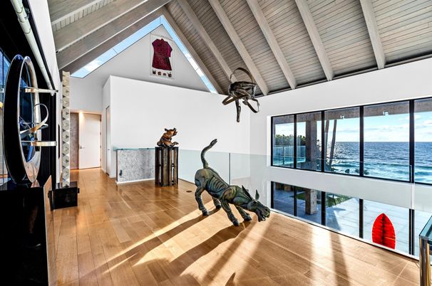 Fitness Equipment, Interior, Water, Wooden Ceilings, Wood Texture Flooring