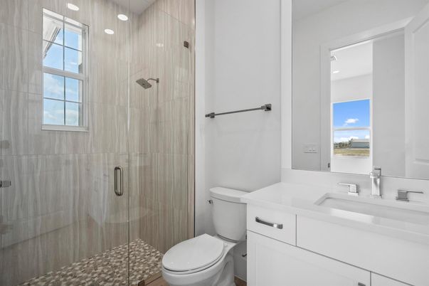 Bathroom, Glass Shower, Interior