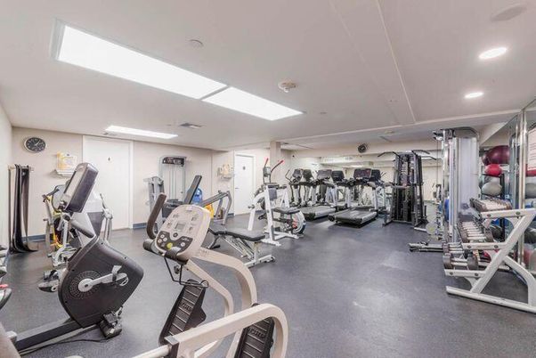 Fitness Equipment, Gym, Interior, Recessed Lighting