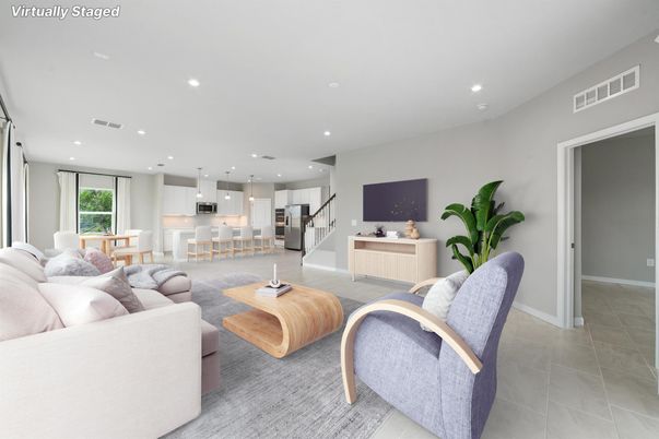 Interior, Kitchen, Living room, Pendant Lights, Recessed Lighting, Stainless Steel Appliances