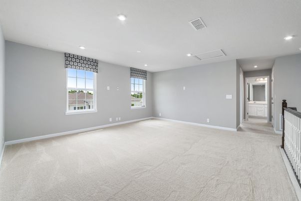 Empty room, Interior, Recessed Lighting