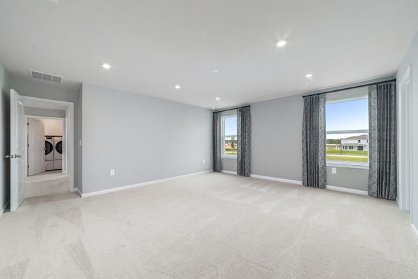 Empty room, Interior, Recessed Lighting, Washer