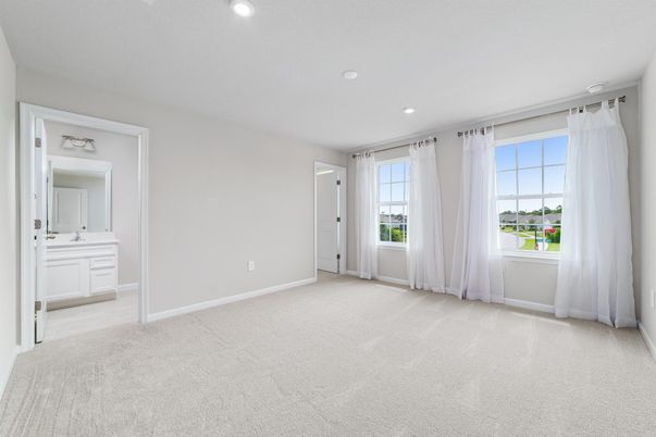 Bathroom, Empty room, Interior, Recessed Lighting