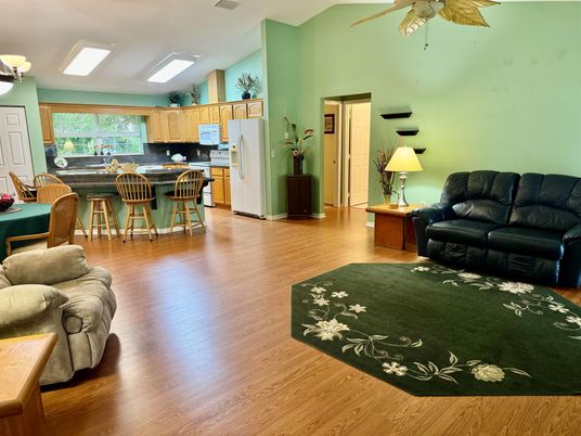 Interior, Kitchen, Living room, Wood Texture Flooring
