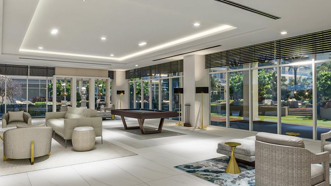 Billiard Table, Game Room, Interior, Living room, Recessed Lighting