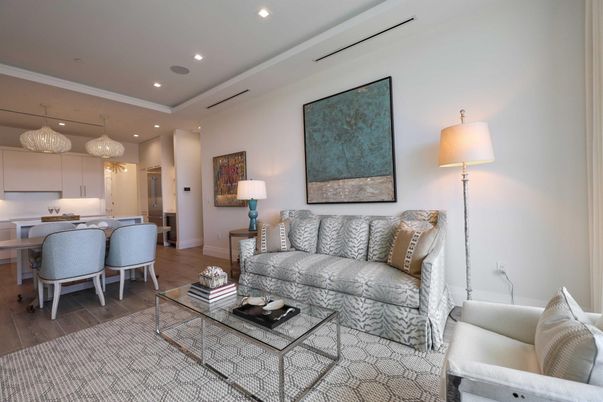 Dining room, Interior, Kitchen, Living room, Pendant Lights, Recessed Lighting, Wood Texture Flooring