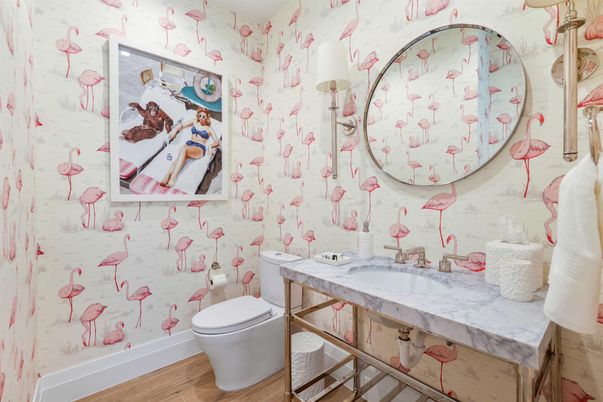 Bathroom, Interior, Wood Texture Flooring