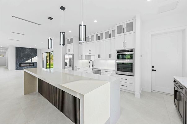 Interior, Kitchen, Pendant Lights, Recessed Lighting, Stainless Steel Appliances