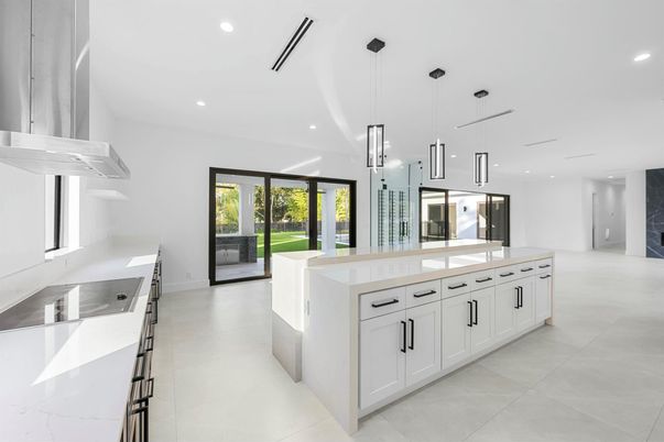Interior, Kitchen, Pendant Lights, Recessed Lighting, Stainless Steel Appliances