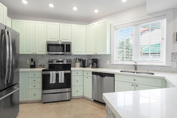 Interior, Kitchen, Recessed Lighting, Stainless Steel Appliances