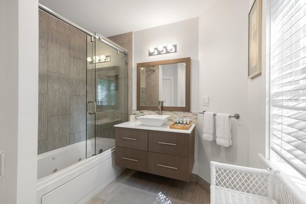 Bathroom, Glass Shower, Interior